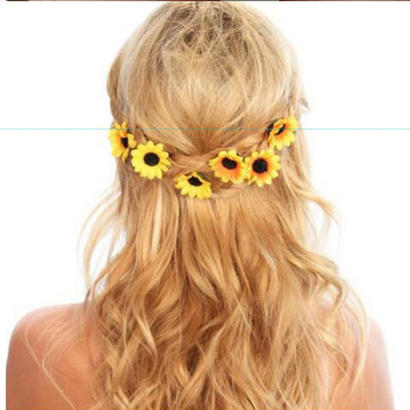 🍒 Sunflower 🌻 Silver Hair Pins - Picture 3 of 5